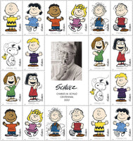 Cartoonist Charles Schulz "Peanuts" Forever Postage Stamps