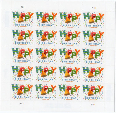 Happy Birthday Forever Postage Stamps