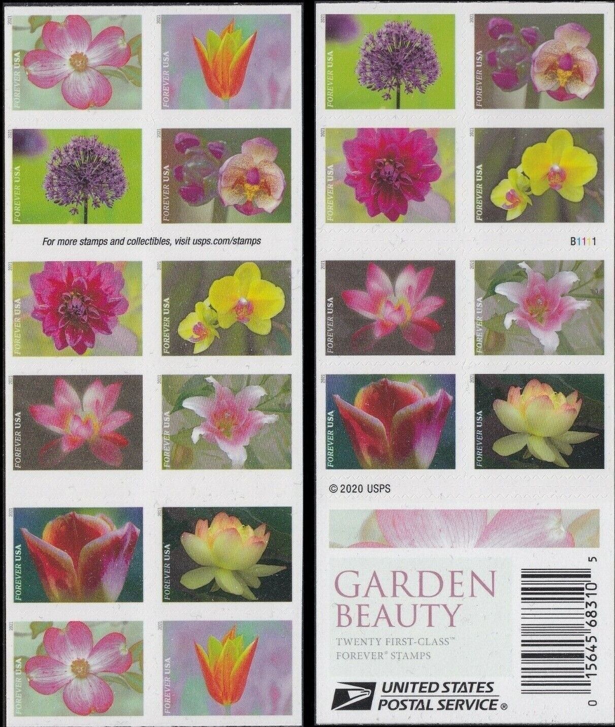 Garden Beauty Forever First Class Postage Stamps