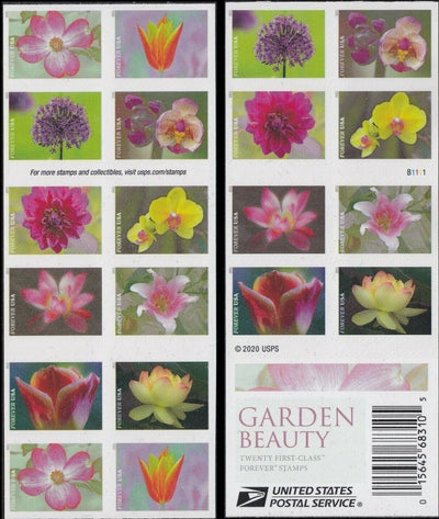 Garden Beauty Forever First Class Postage Stamps